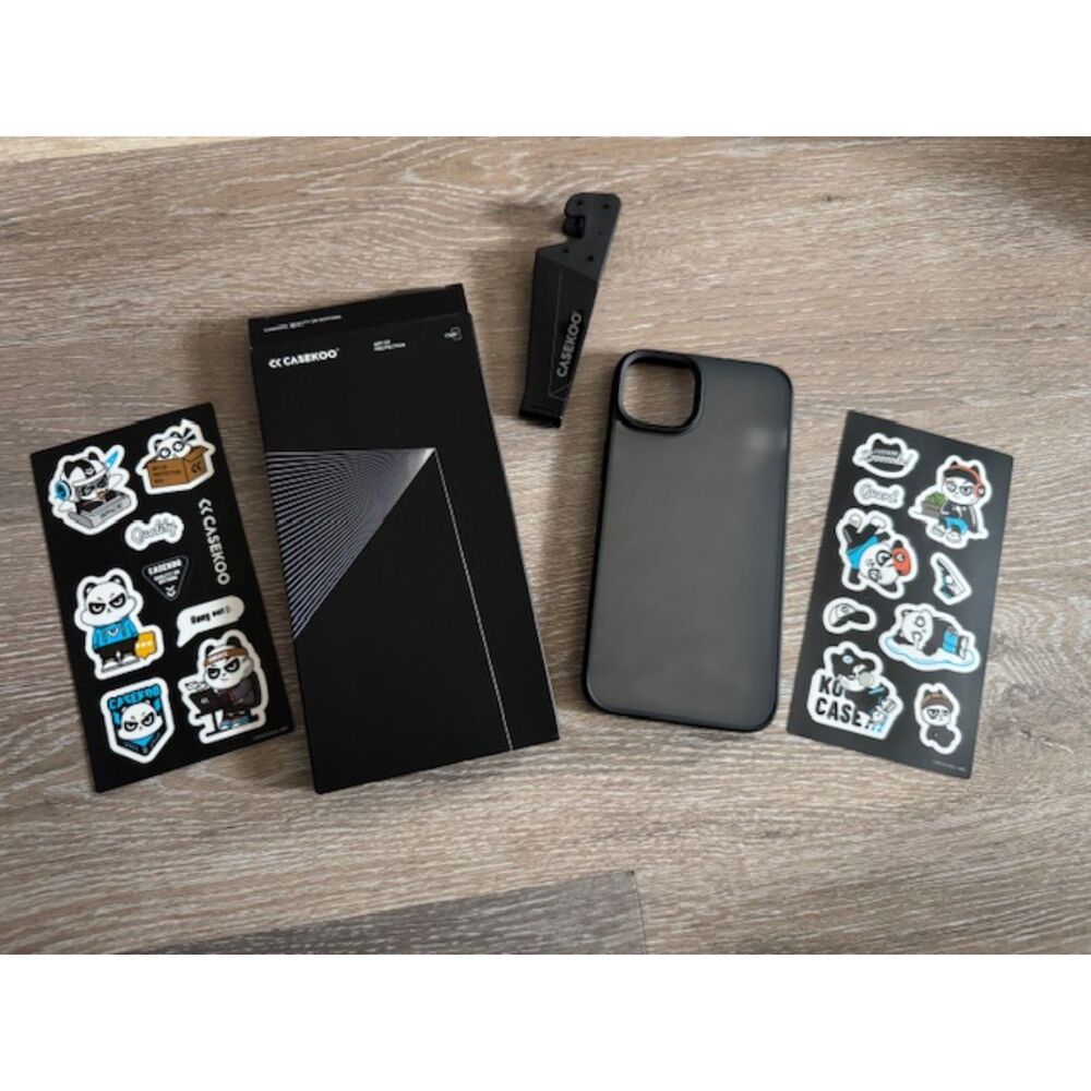 Grey and Black Phone 15 Plus